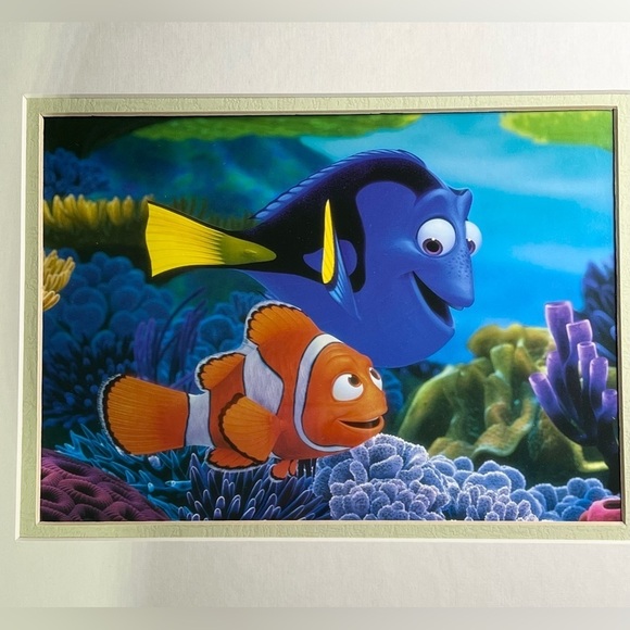 Disney Pixar Searching For Nemo Framed Print 16 x 13 Dorie & Marlin White 2005 - Picture 3 of 5